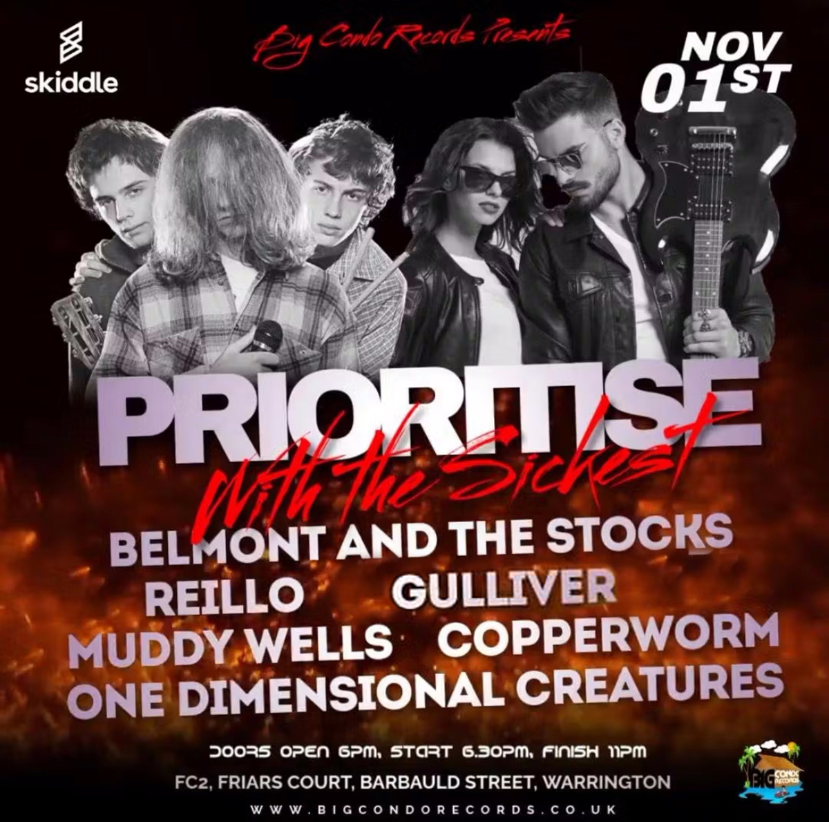 One Dimensional Creatures play Fc2 in Warrington on 1st Nov 2024