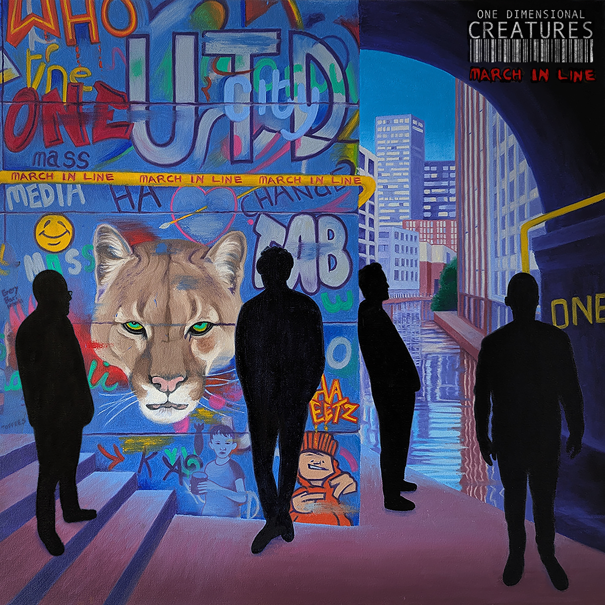 March in Line Single Cover Artwork by Paul Wilson